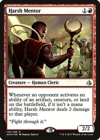 Harsh Mentor [Amonkhet Promos] MTG Single Magic: The Gathering  | Multizone: Comics And Games