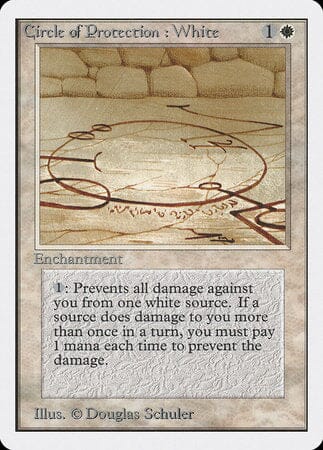 Circle of Protection: White [Unlimited Edition] MTG Single Magic: The Gathering  | Multizone: Comics And Games