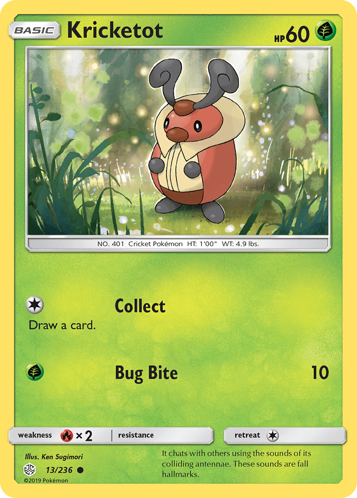 Kricketot (13/236) [Sun & Moon: Cosmic Eclipse] Pokemon Single Pokémon  | Multizone: Comics And Games