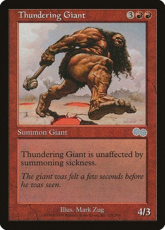 Thundering Giant [Urza's Saga] MTG Single Magic: The Gathering  | Multizone: Comics And Games