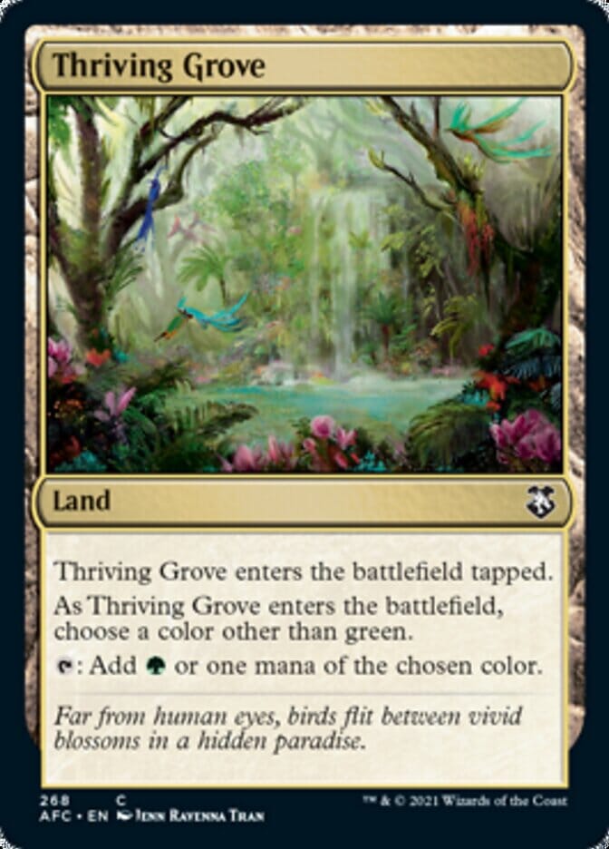 Thriving Grove [Dungeons & Dragons: Adventures in the Forgotten Realms Commander] MTG Single Magic: The Gathering  | Multizone: Comics And Games