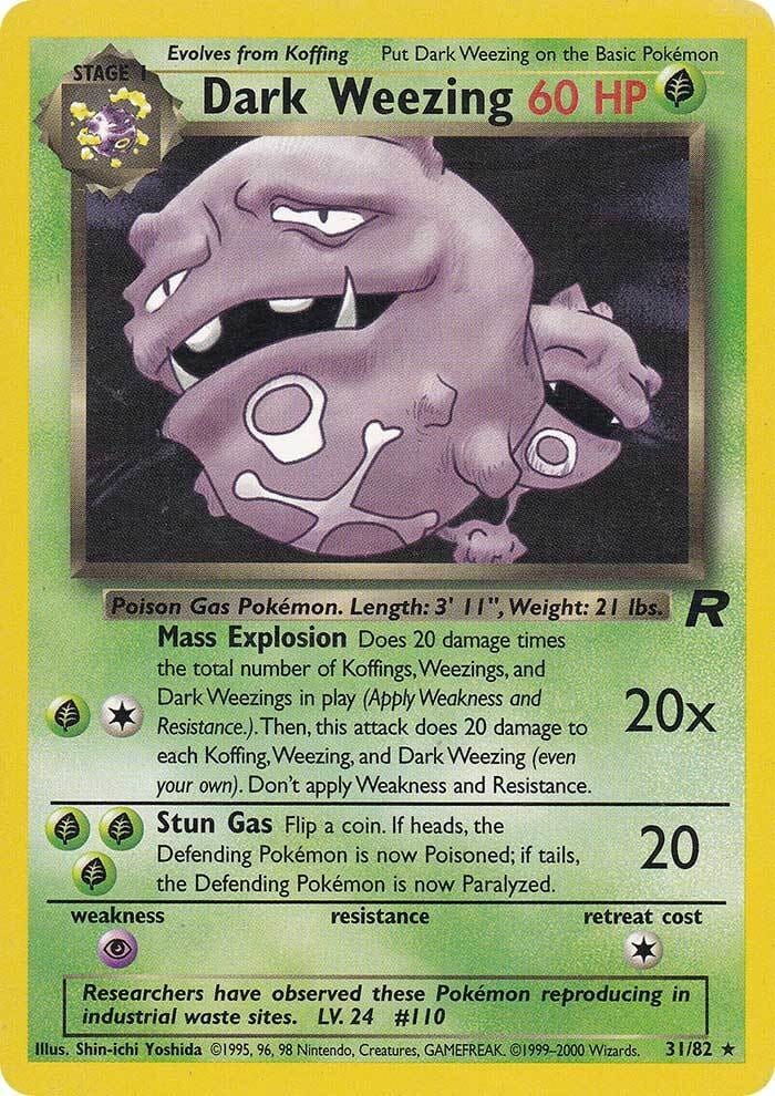 Dark Weezing (31/82) [Team Rocket Unlimited] Pokemon Single Pokémon  | Multizone: Comics And Games