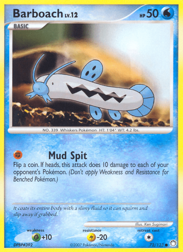 Barboach (72/123) [Diamond & Pearl: Mysterious Treasures] Pokemon Single Pokémon  | Multizone: Comics And Games