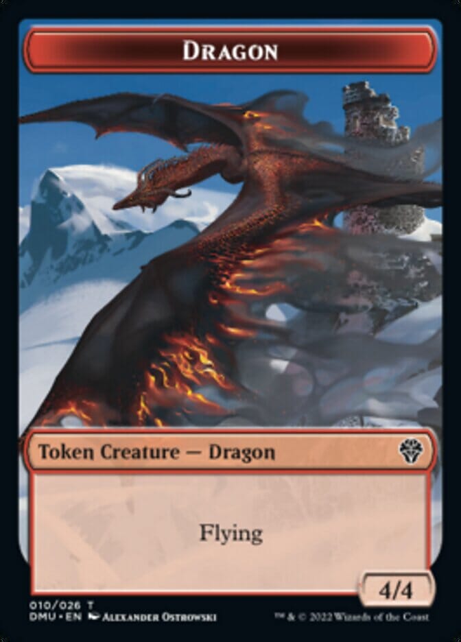 Soldier // Dragon Double-sided Token [Dominaria United Tokens] MTG Single Magic: The Gathering  | Multizone: Comics And Games