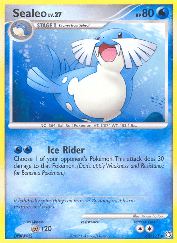 Sealeo (62/123) [Diamond & Pearl: Mysterious Treasures] Pokemon Single Pokémon  | Multizone: Comics And Games