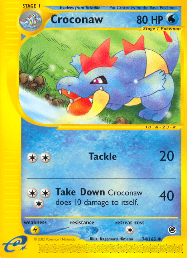Croconaw (74/165) [Expedition: Base Set] Pokemon Single Pokémon  | Multizone: Comics And Games
