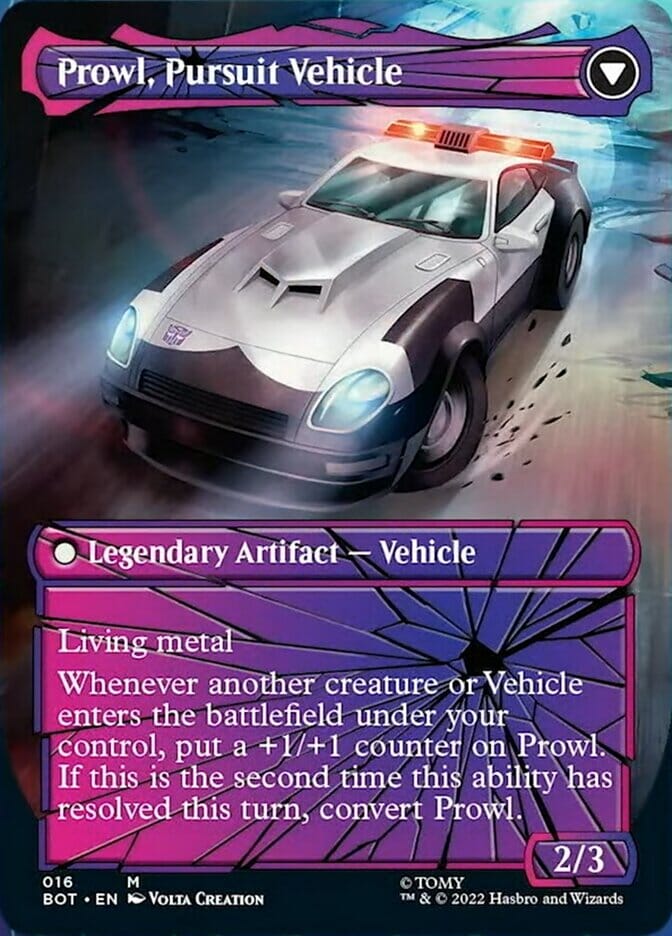 Prowl, Stoic Strategist // Prowl, Pursuit Vehicle (Shattered Glass) [Universes Beyond: Transformers] MTG Single Magic: The Gathering  | Multizone: Comics And Games