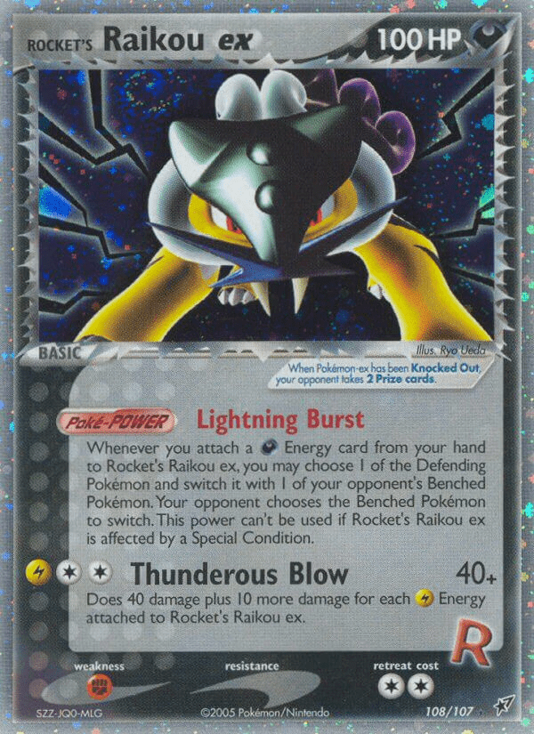 Rocket's Raikou ex (108/107) [EX: Deoxys] Pokemon Single Pokémon  | Multizone: Comics And Games