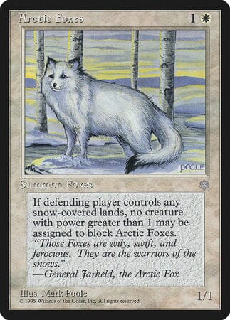 Arctic Foxes [Ice Age] MTG Single Magic: The Gathering  | Multizone: Comics And Games