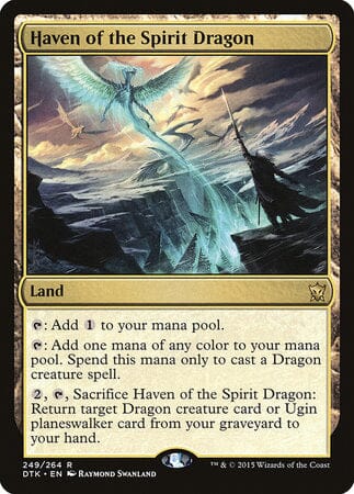 Haven of the Spirit Dragon [Dragons of Tarkir] MTG Single Magic: The Gathering  | Multizone: Comics And Games