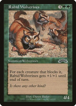 Rabid Wolverines [Exodus] MTG Single Magic: The Gathering  | Multizone: Comics And Games