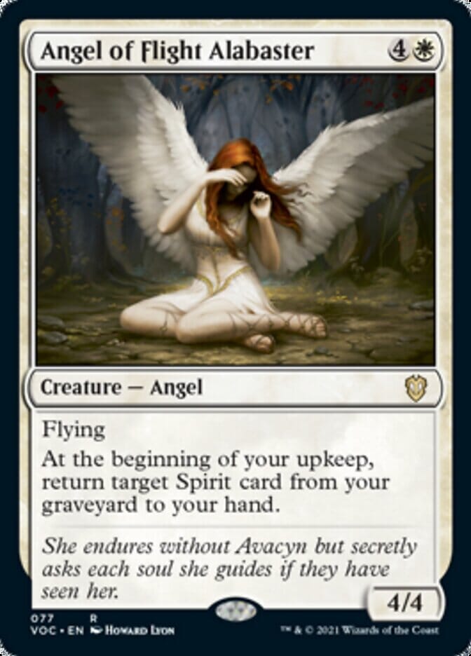 Angel of Flight Alabaster [Innistrad: Crimson Vow Commander] MTG Single Magic: The Gathering  | Multizone: Comics And Games