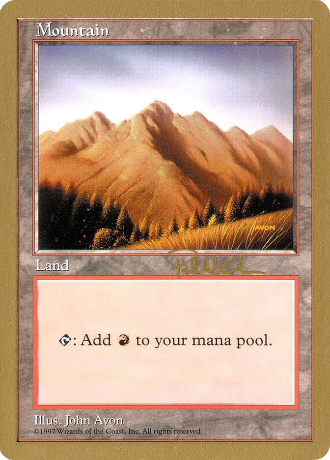Mountain (pm444) (Paul McCabe) [World Championship Decks 1997] MTG Single Magic: The Gathering  | Multizone: Comics And Games