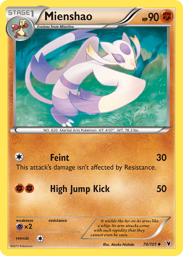 Mienshao (70/101) [Black & White: Noble Victories] Pokemon Single Pokémon  | Multizone: Comics And Games