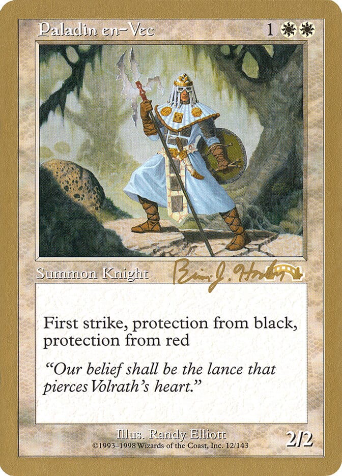 Paladin en-Vec (Brian Hacker) [World Championship Decks 1998] MTG Single Magic: The Gathering  | Multizone: Comics And Games