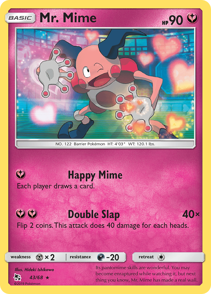 Mr. Mime (43/68) [Sun & Moon: Hidden Fates] Pokemon Single Pokémon  | Multizone: Comics And Games