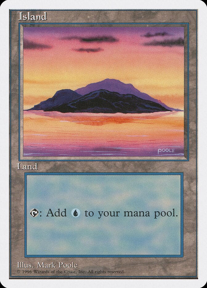 Island (Dark Clouds, Signature on Bottom Right) [Introductory Two-Player Set] MTG Single Magic: The Gathering  | Multizone: Comics And Games