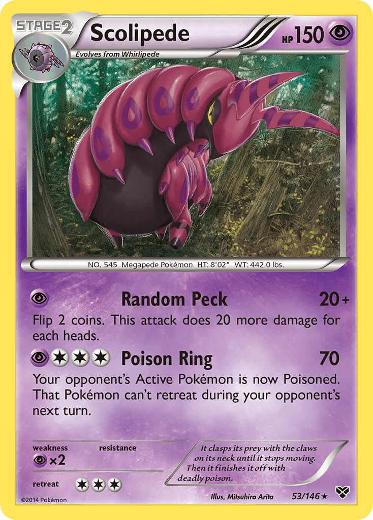 Scolipede (53/146) [XY: Base Set] Pokemon Single Pokémon  | Multizone: Comics And Games