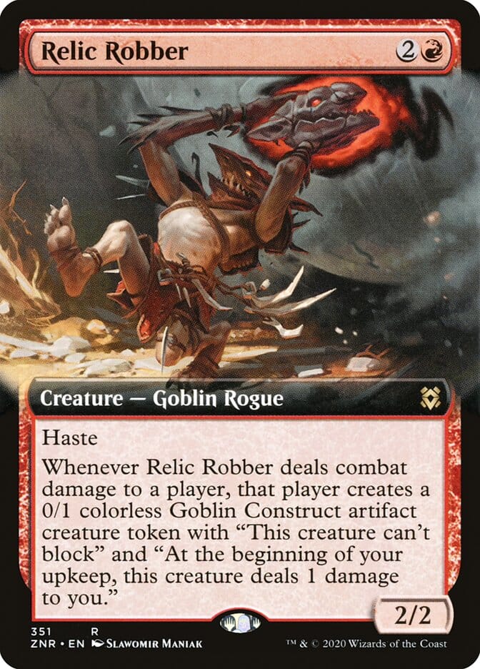 Relic Robber (Extended Art) [Zendikar Rising] MTG Single Magic: The Gathering  | Multizone: Comics And Games