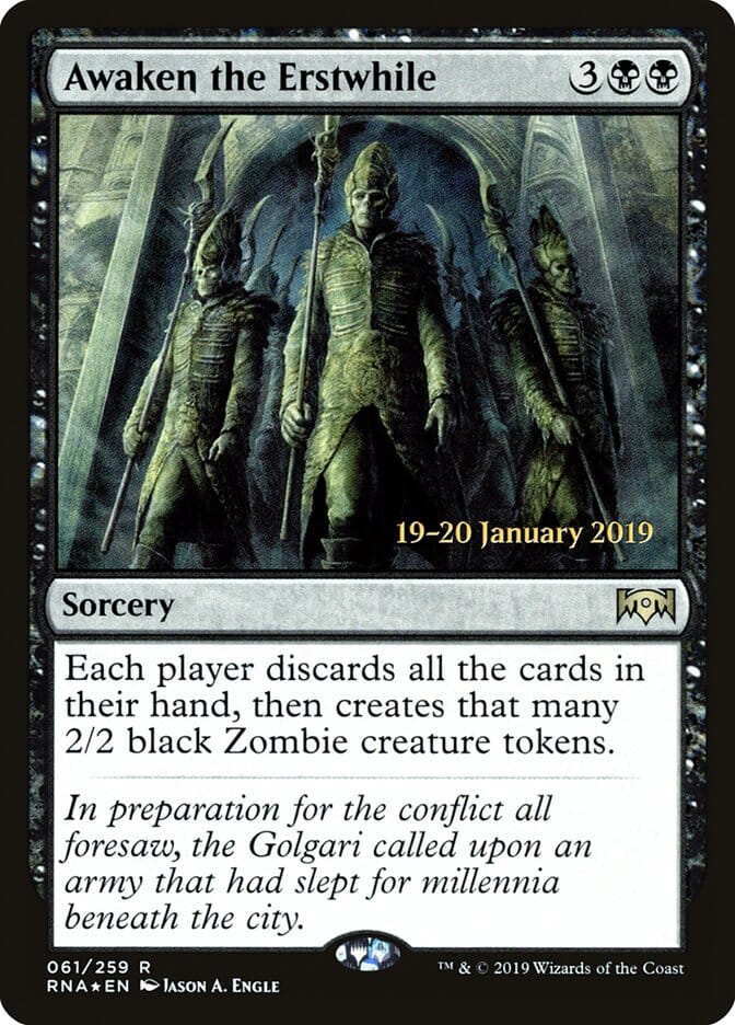 Awaken the Erstwhile [Ravnica Allegiance Prerelease Promos] MTG Single Magic: The Gathering  | Multizone: Comics And Games