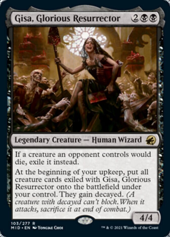 Gisa, Glorious Resurrector [Innistrad: Midnight Hunt] MTG Single Magic: The Gathering  | Multizone: Comics And Games