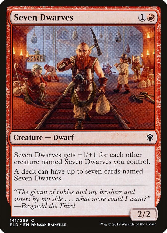 Seven Dwarves [Throne of Eldraine] MTG Single Magic: The Gathering  | Multizone: Comics And Games