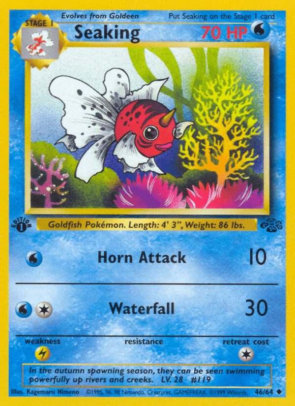 Seaking (46/64) [Jungle 1st Edition] Pokemon Single Pokémon  | Multizone: Comics And Games