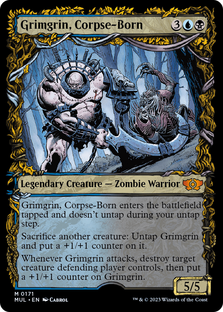 Grimgrin, Corpse-Born (Halo Foil) [Multiverse Legends] MTG Single Magic: The Gathering  | Multizone: Comics And Games