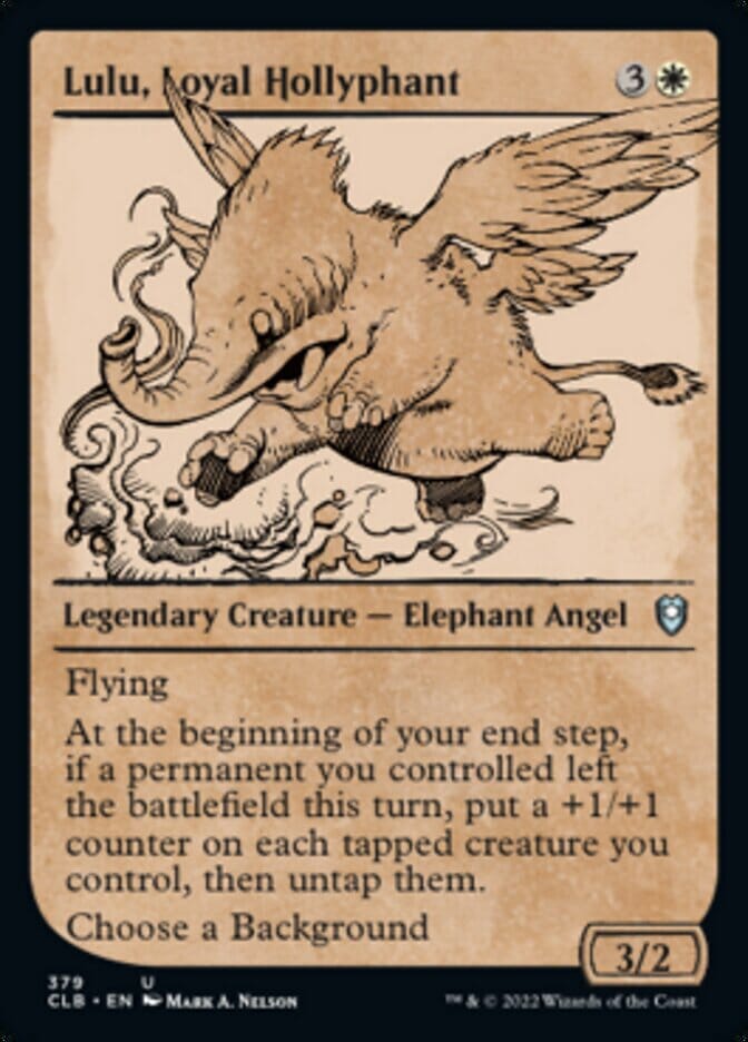 Lulu, Loyal Hollyphant (Showcase) [Commander Legends: Battle for Baldur's Gate] MTG Single Magic: The Gathering  | Multizone: Comics And Games