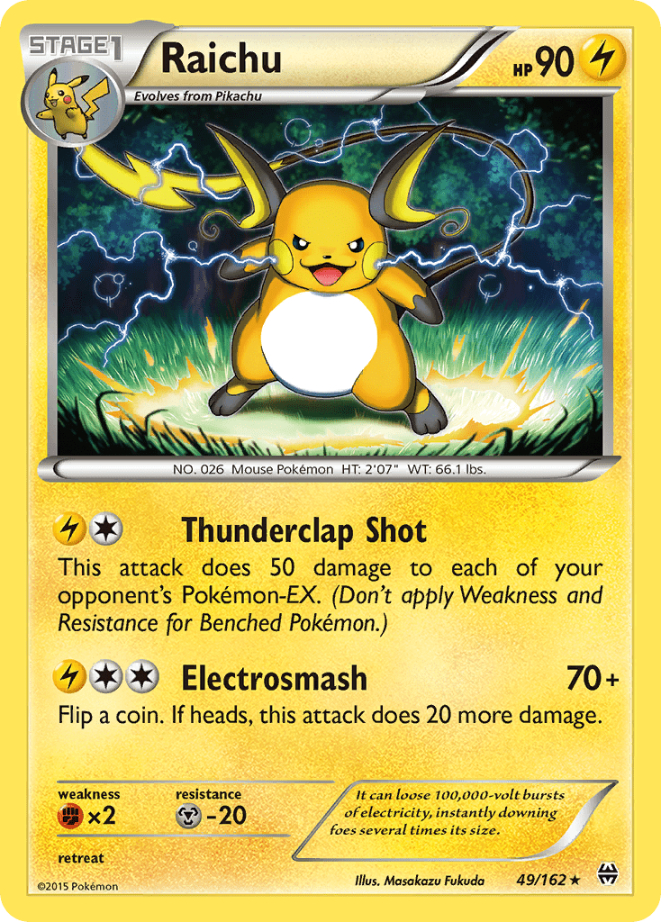 Raichu (49/162) [XY: BREAKthrough] Pokemon Single Pokémon  | Multizone: Comics And Games