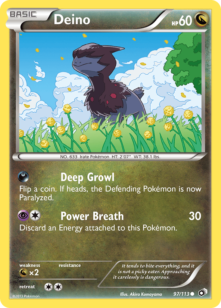 Deino (97/113) [Black & White: Legendary Treasures] Pokemon Single Pokémon  | Multizone: Comics And Games