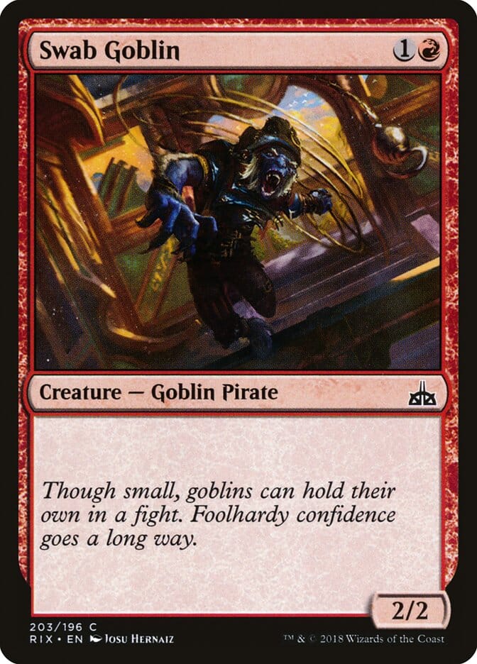 Swab Goblin [Rivals of Ixalan] MTG Single Magic: The Gathering  | Multizone: Comics And Games