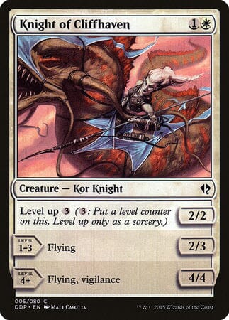 Knight of Cliffhaven [Duel Decks: Zendikar vs. Eldrazi] MTG Single Magic: The Gathering  | Multizone: Comics And Games