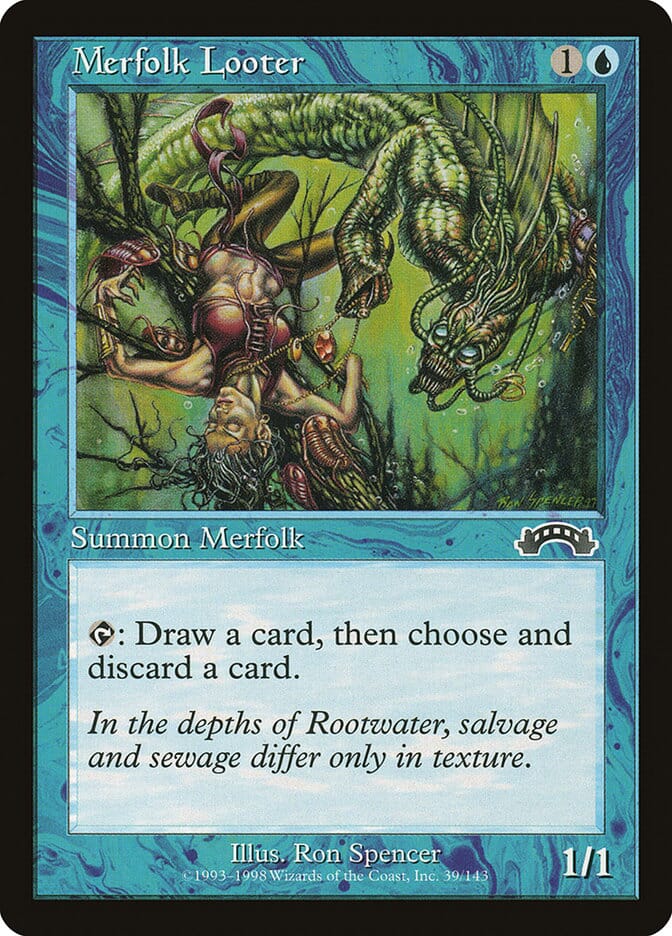 Merfolk Looter [Exodus] MTG Single Magic: The Gathering  | Multizone: Comics And Games