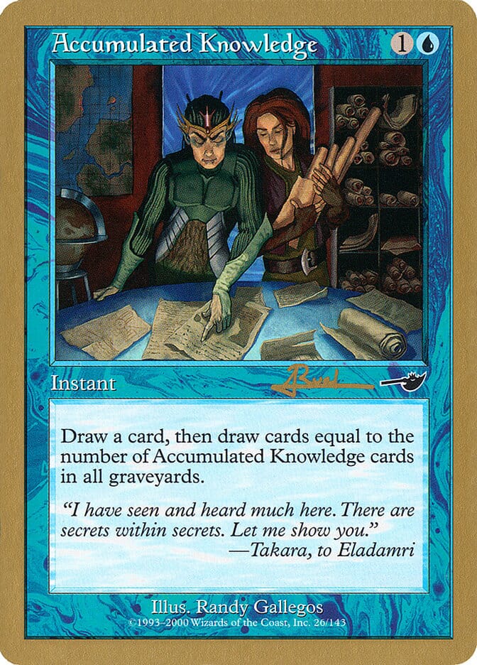 Accumulated Knowledge (Antoine Ruel) [World Championship Decks 2001] MTG Single Magic: The Gathering  | Multizone: Comics And Games