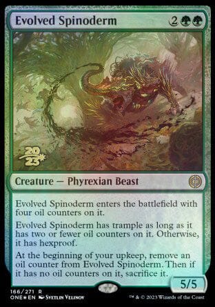 Evolved Spinoderm [Phyrexia: All Will Be One Prerelease Promos] MTG Single Magic: The Gathering  | Multizone: Comics And Games