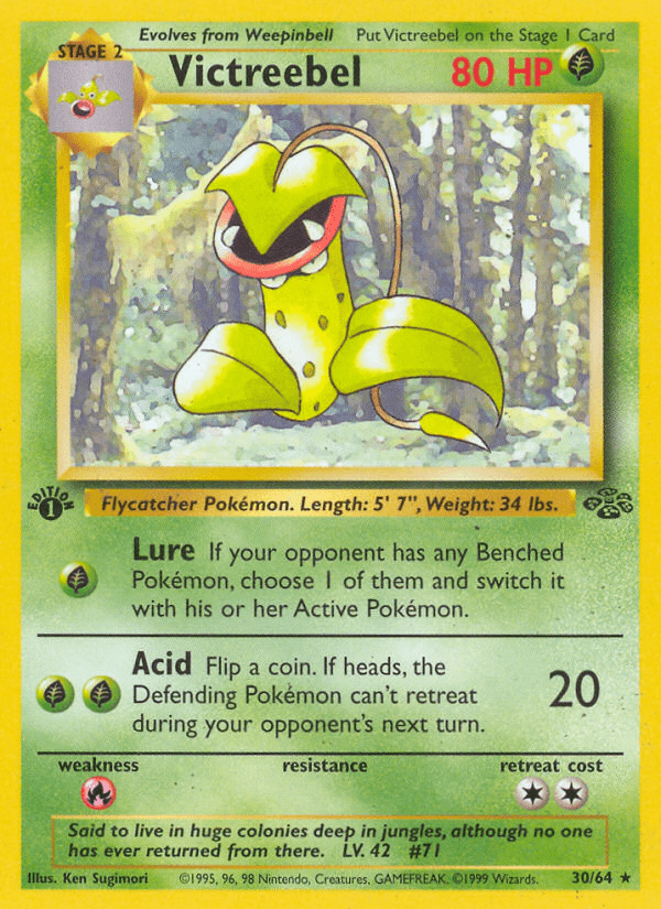 Victreebel (30/64) [Jungle 1st Edition] Pokemon Single Pokémon  | Multizone: Comics And Games