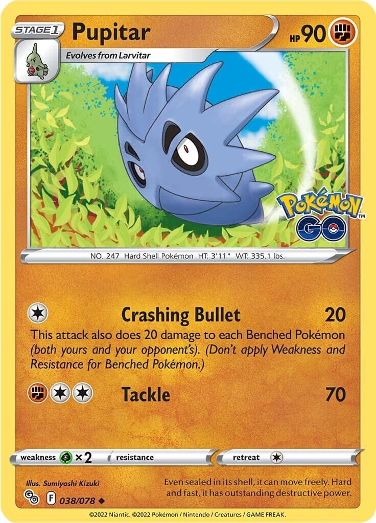Pupitar (038/078) [Pokémon GO] Pokemon Single Pokémon  | Multizone: Comics And Games