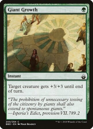 Giant Growth [Battlebond] MTG Single Magic: The Gathering  | Multizone: Comics And Games