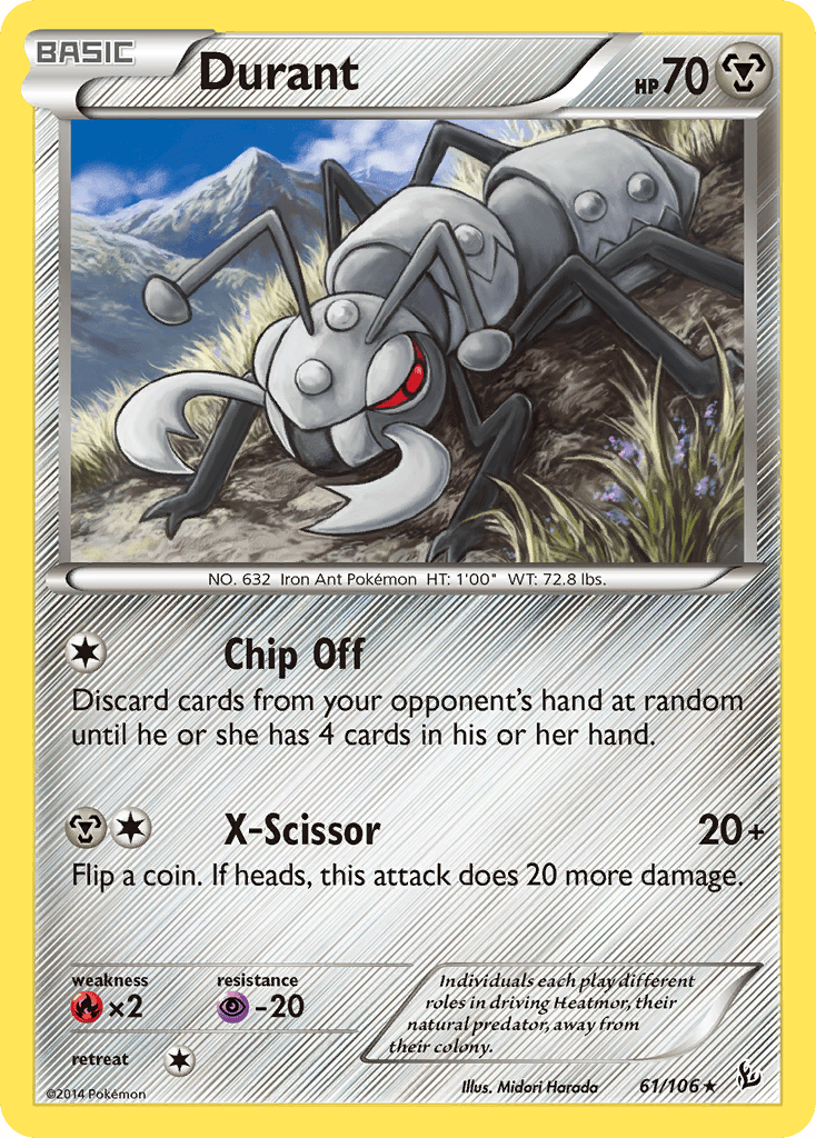 Durant (61/106) [XY: Flashfire] Pokemon Single Pokémon  | Multizone: Comics And Games