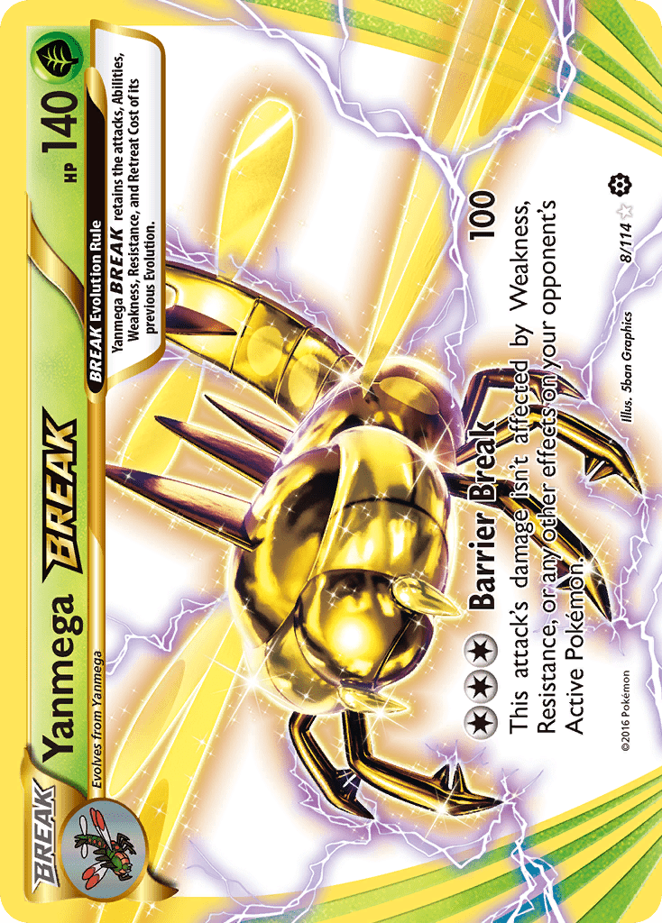 Yanmega BREAK (8/114) [XY: Steam Siege] Pokemon Single Pokémon  | Multizone: Comics And Games