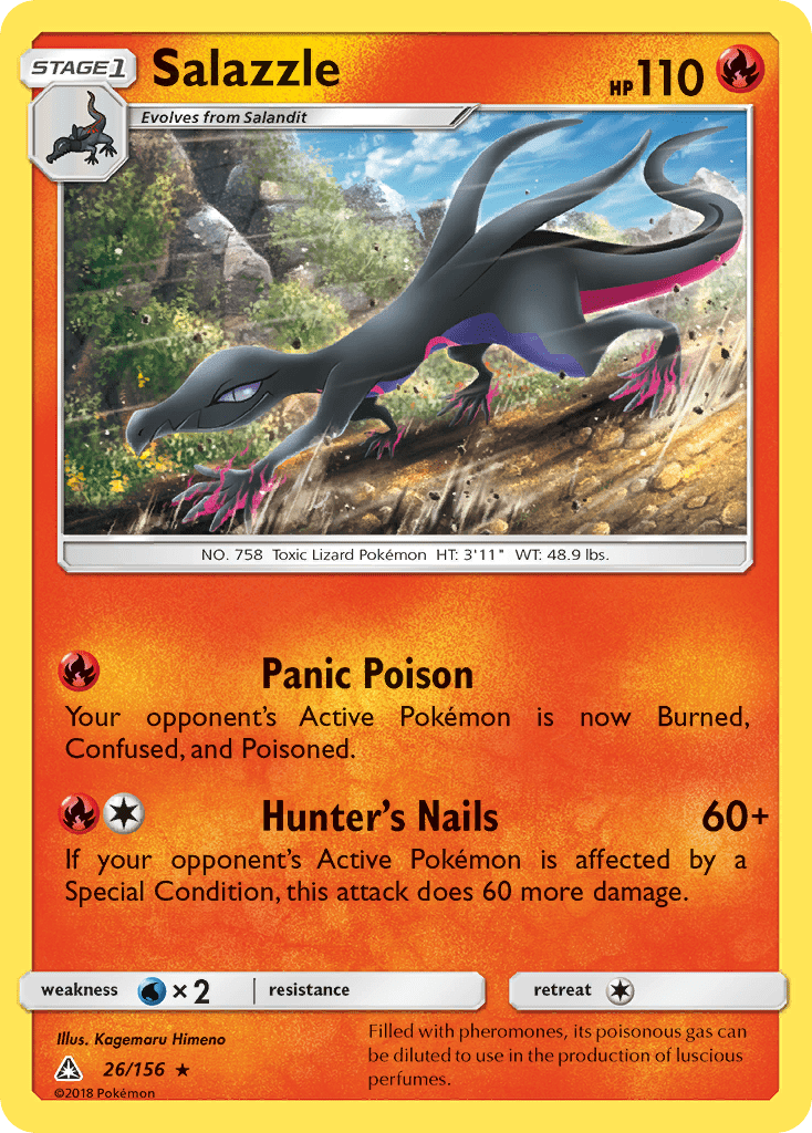 Salazzle (26/156) [Sun & Moon: Ultra Prism] Pokemon Single Pokémon  | Multizone: Comics And Games