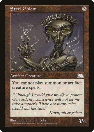 Steel Golem [Weatherlight] MTG Single Magic: The Gathering  | Multizone: Comics And Games