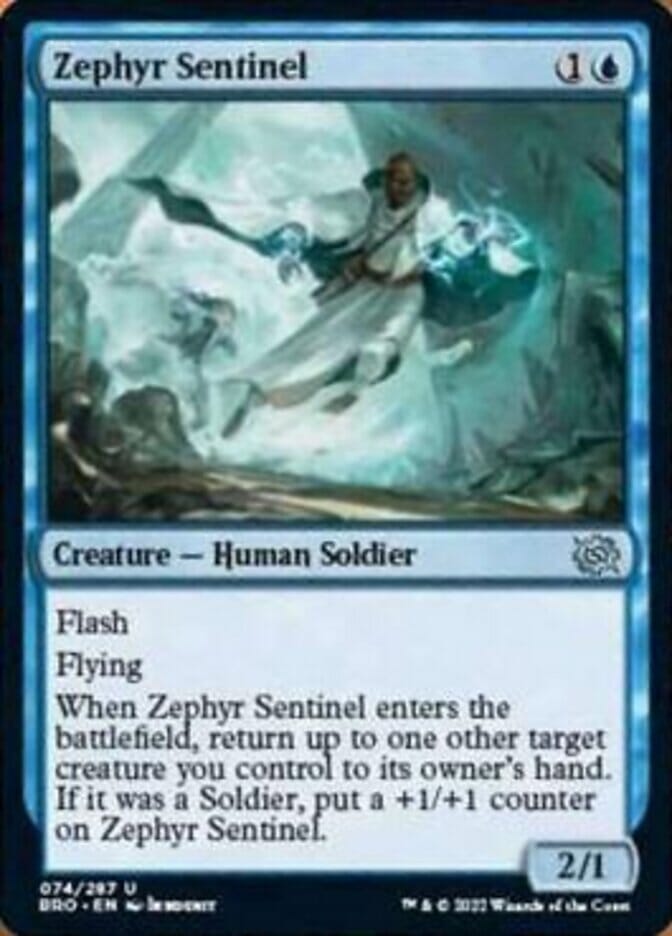 Zephyr Sentinel [The Brothers' War] MTG Single Magic: The Gathering  | Multizone: Comics And Games