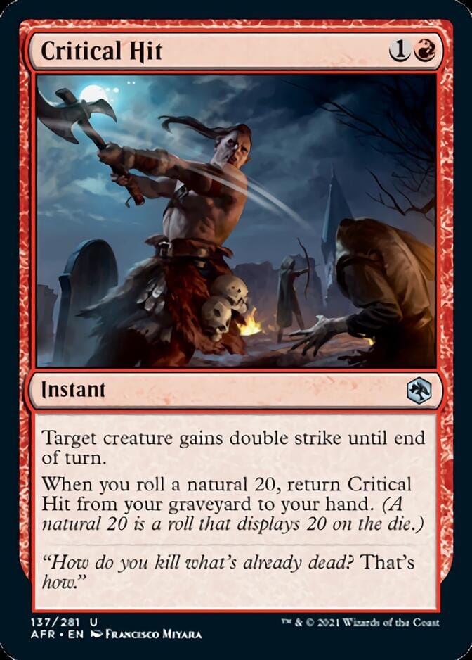 Critical Hit [Dungeons & Dragons: Adventures in the Forgotten Realms] MTG Single Magic: The Gathering  | Multizone: Comics And Games
