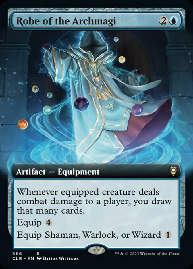 Robe of the Archmagi (Extended Art) [Commander Legends: Battle for Baldur's Gate] MTG Single Magic: The Gathering  | Multizone: Comics And Games