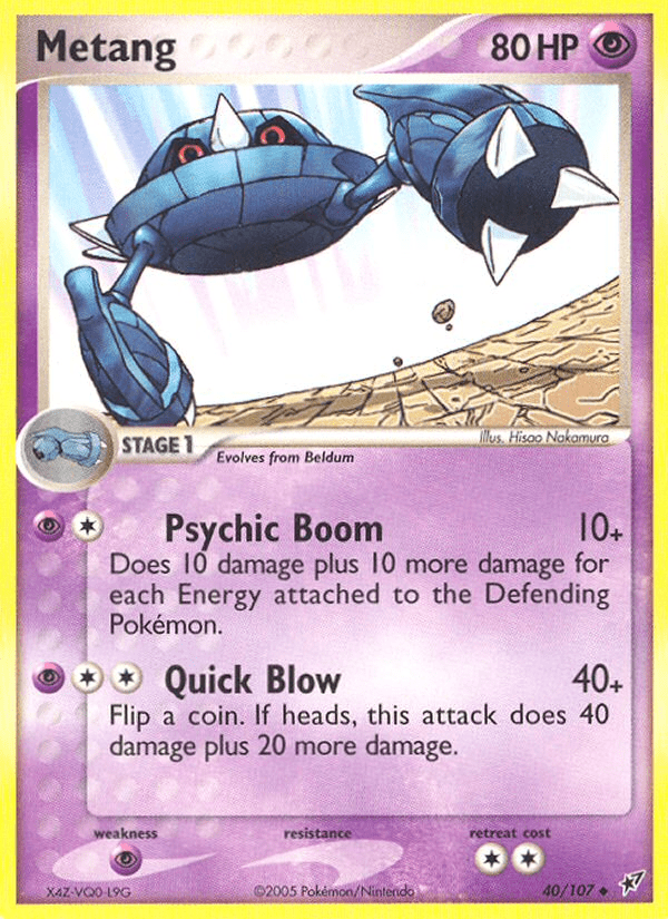 Metang (40/107) [EX: Deoxys] Pokemon Single Pokémon  | Multizone: Comics And Games