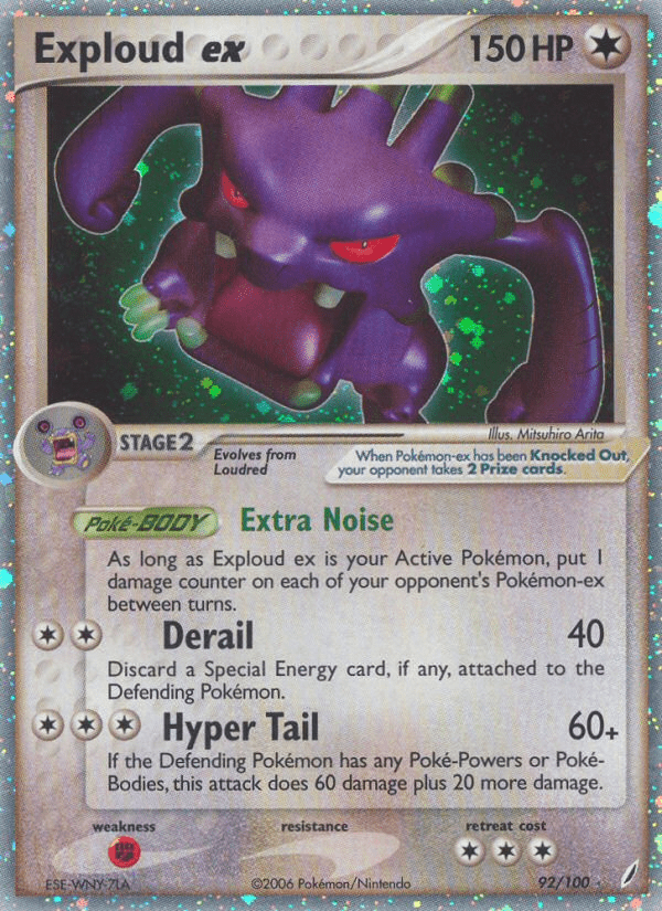 Exploud ex (92/100) [EX: Crystal Guardians] Pokemon Single Pokémon  | Multizone: Comics And Games