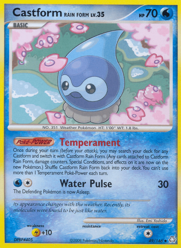Castform Rain Form (49/146) [Diamond & Pearl: Legends Awakened] Pokemon Single Pokémon  | Multizone: Comics And Games