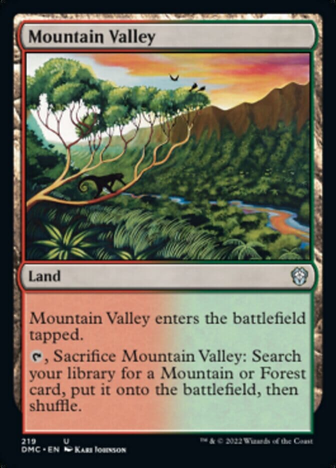Mountain Valley [Dominaria United Commander] MTG Single Magic: The Gathering  | Multizone: Comics And Games